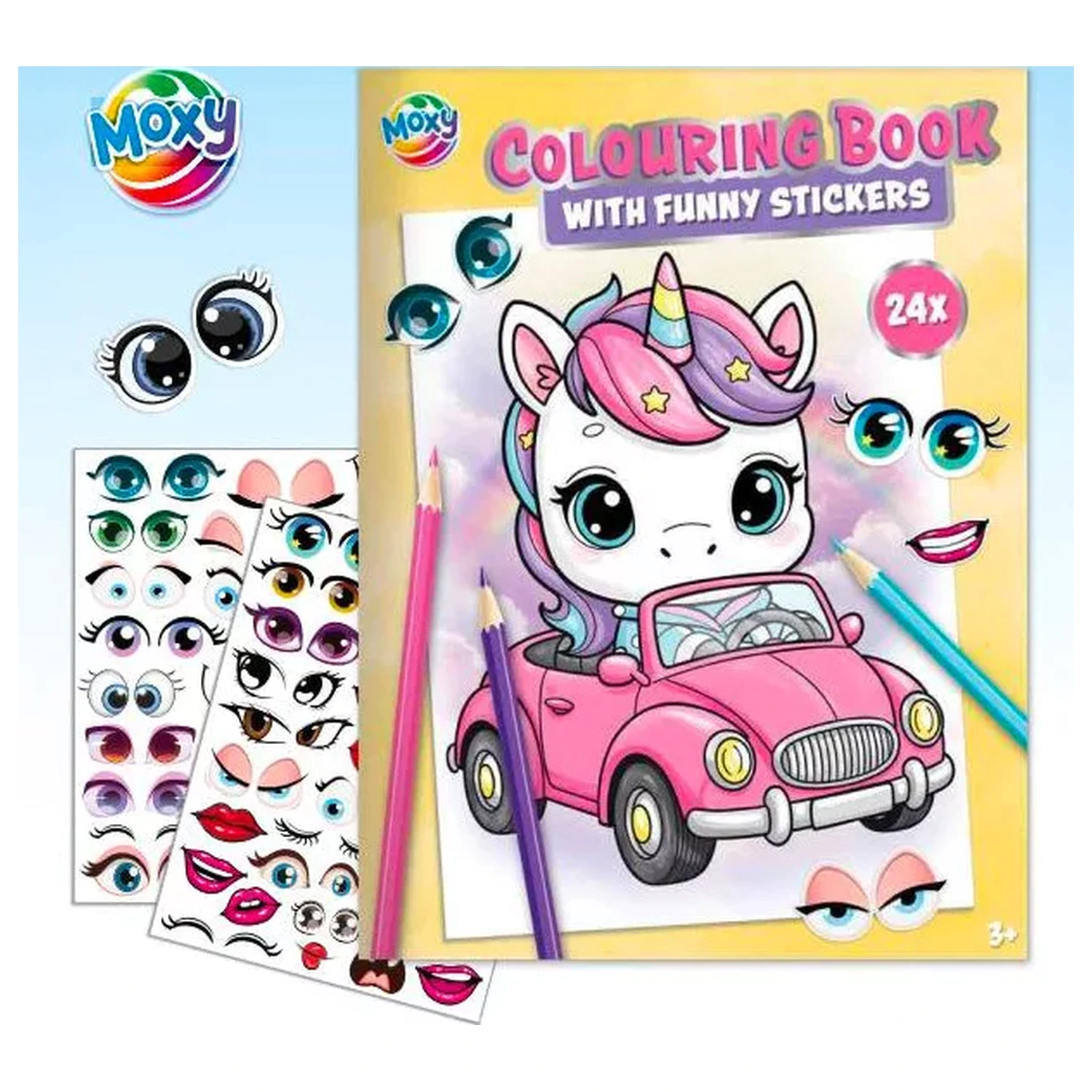 Omaľovánka Unicorn Friends so samolepkami produktová fotografia
