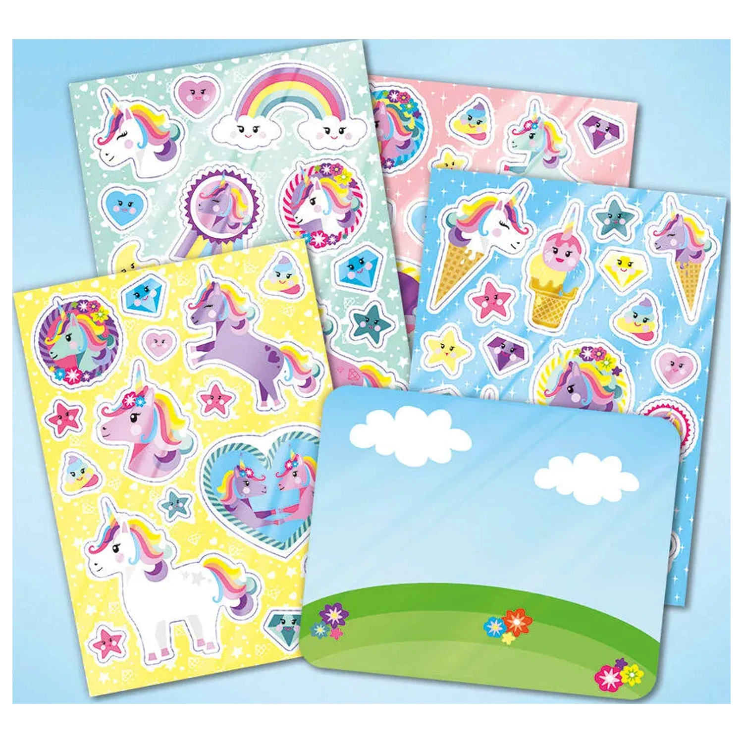 Sada okenných nálepiek Unicorn Happy produktová fotografia