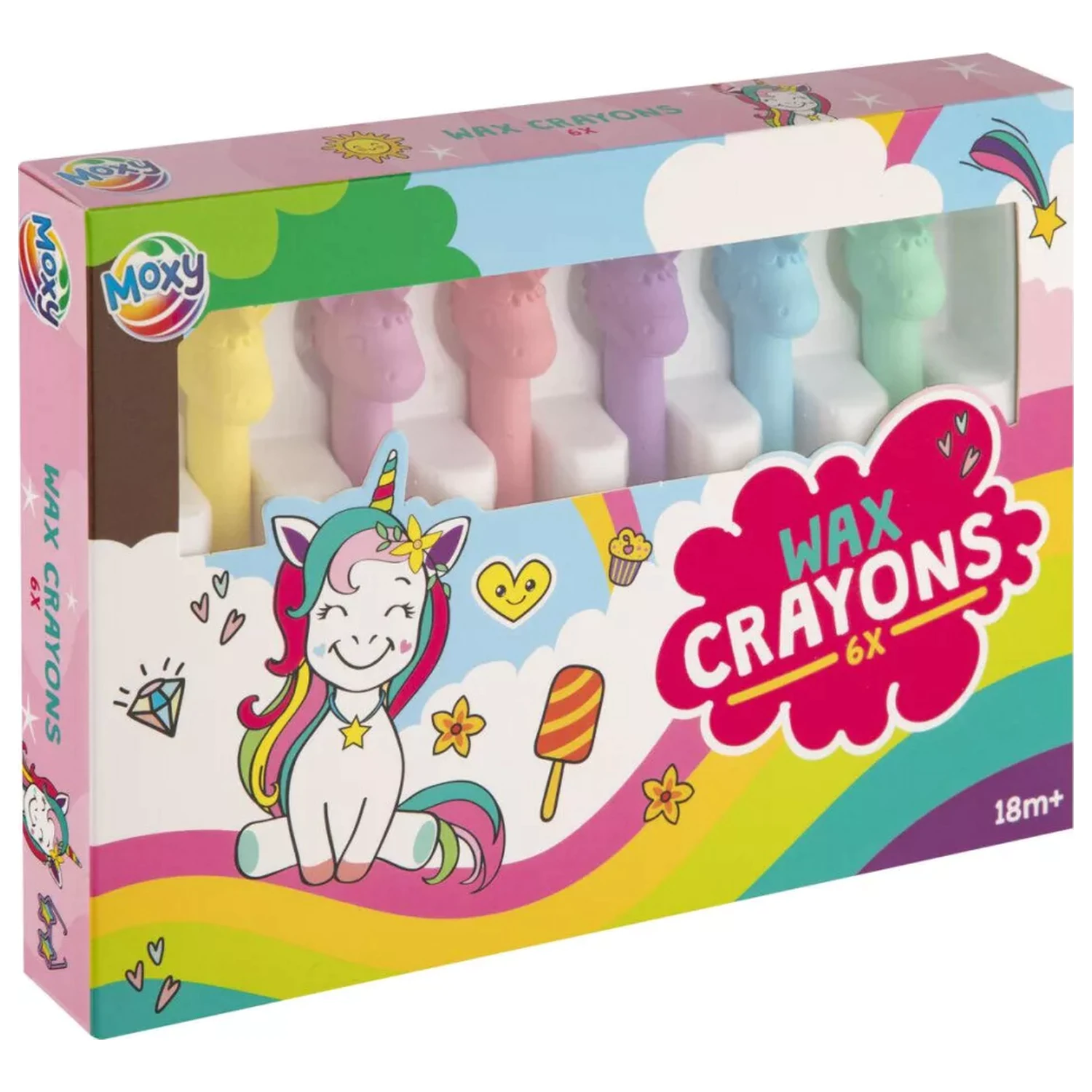 Unicorn Happy Shape pastelka, 6 kusov produktová fotografia
