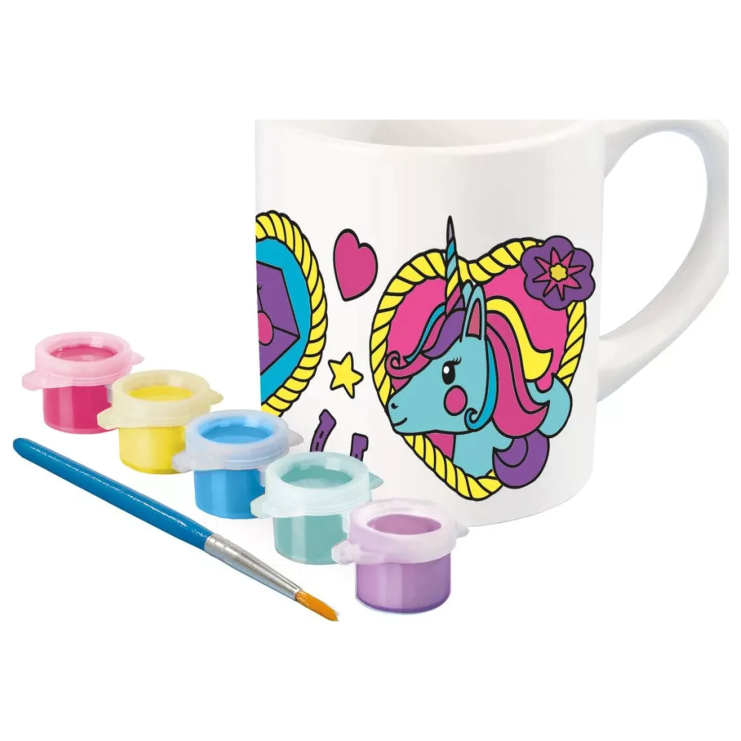 Unicorn Heart maľovateľný porcelánový hrnček 235 ml produktová fotografia