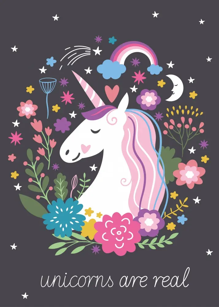 Unicorn flísová deka 100*140 cm produktová fotografia