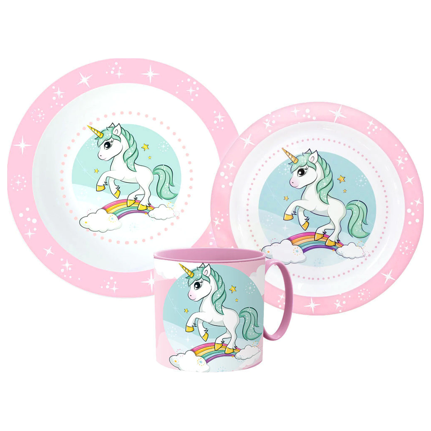 Unicorn Range Súprava riadu, Micro Plastic súprava s hrnčekom produktová fotografia