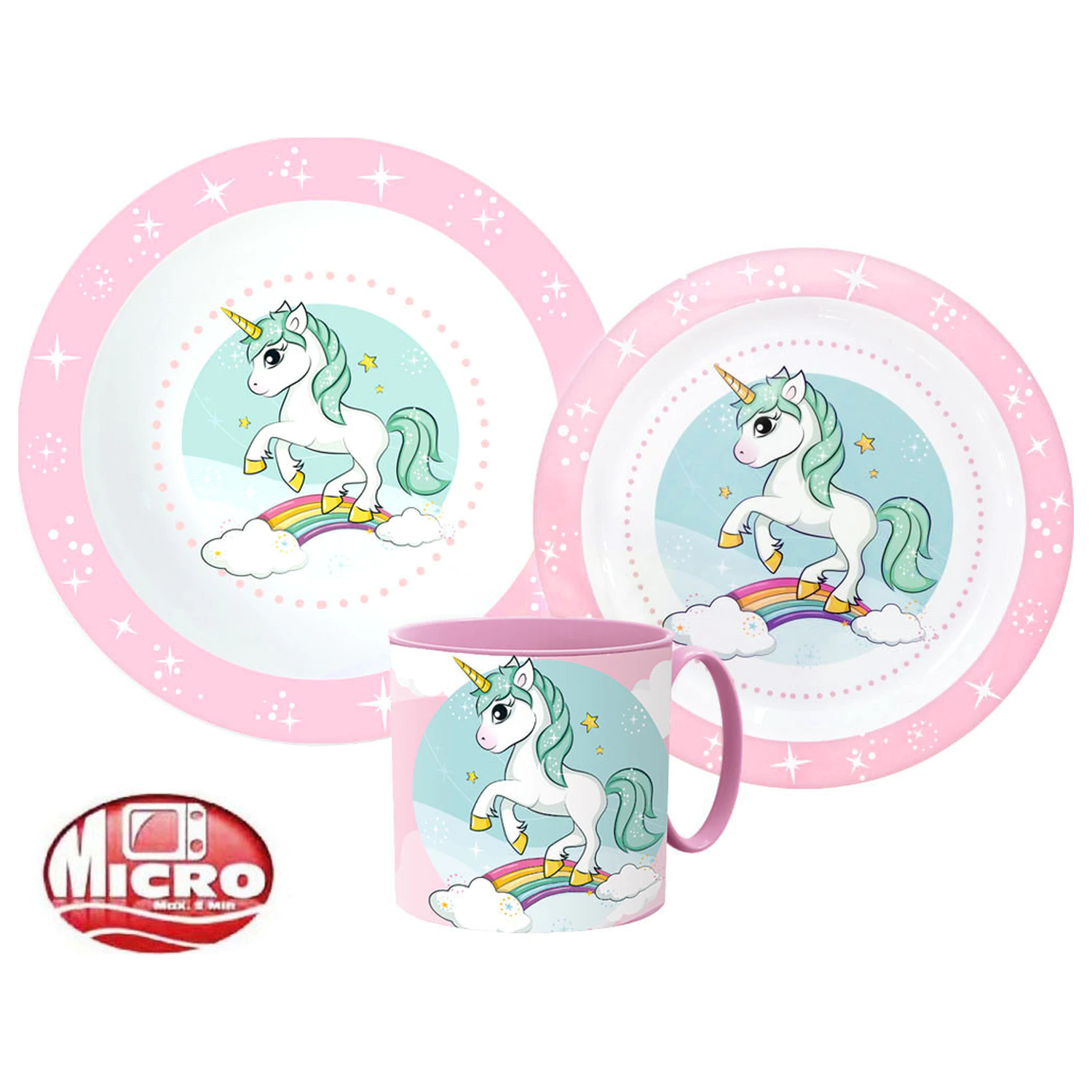 Unicorn Range Súprava riadu, Micro Plastic súprava s hrnčekom produktová fotografia
