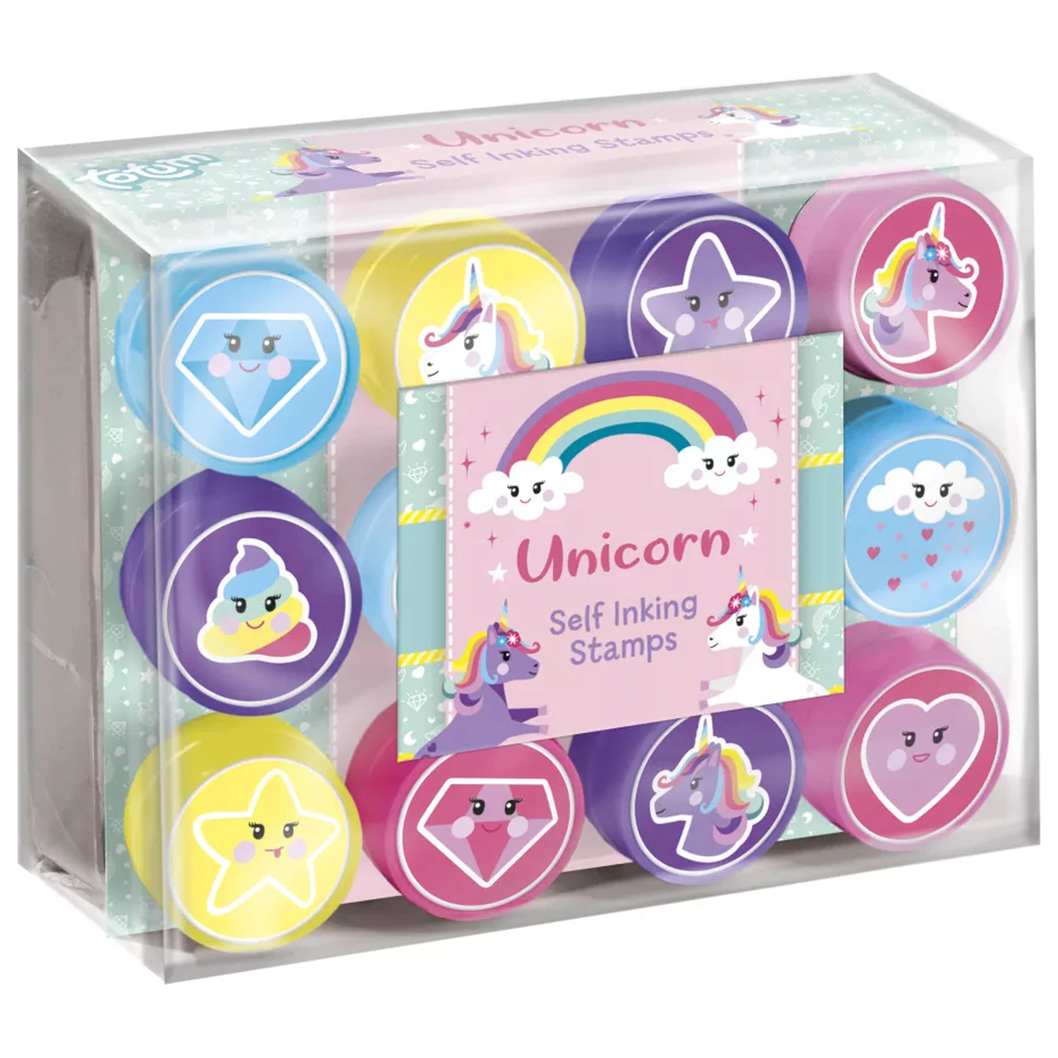 Unicorn Smile súprava pečiatok, 12 ks produktová fotografia