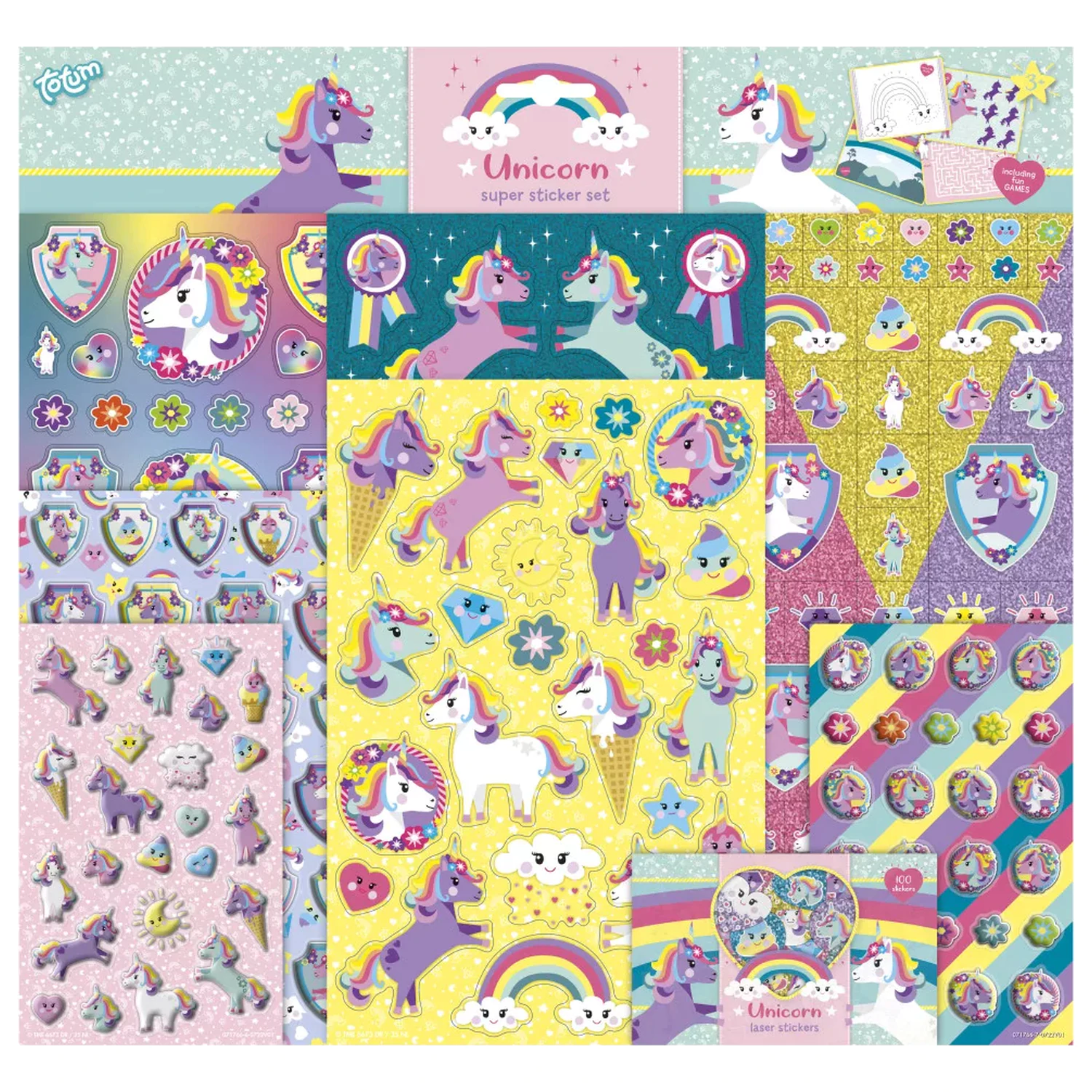 Unicorn Super Set nálepiek produktová fotografia