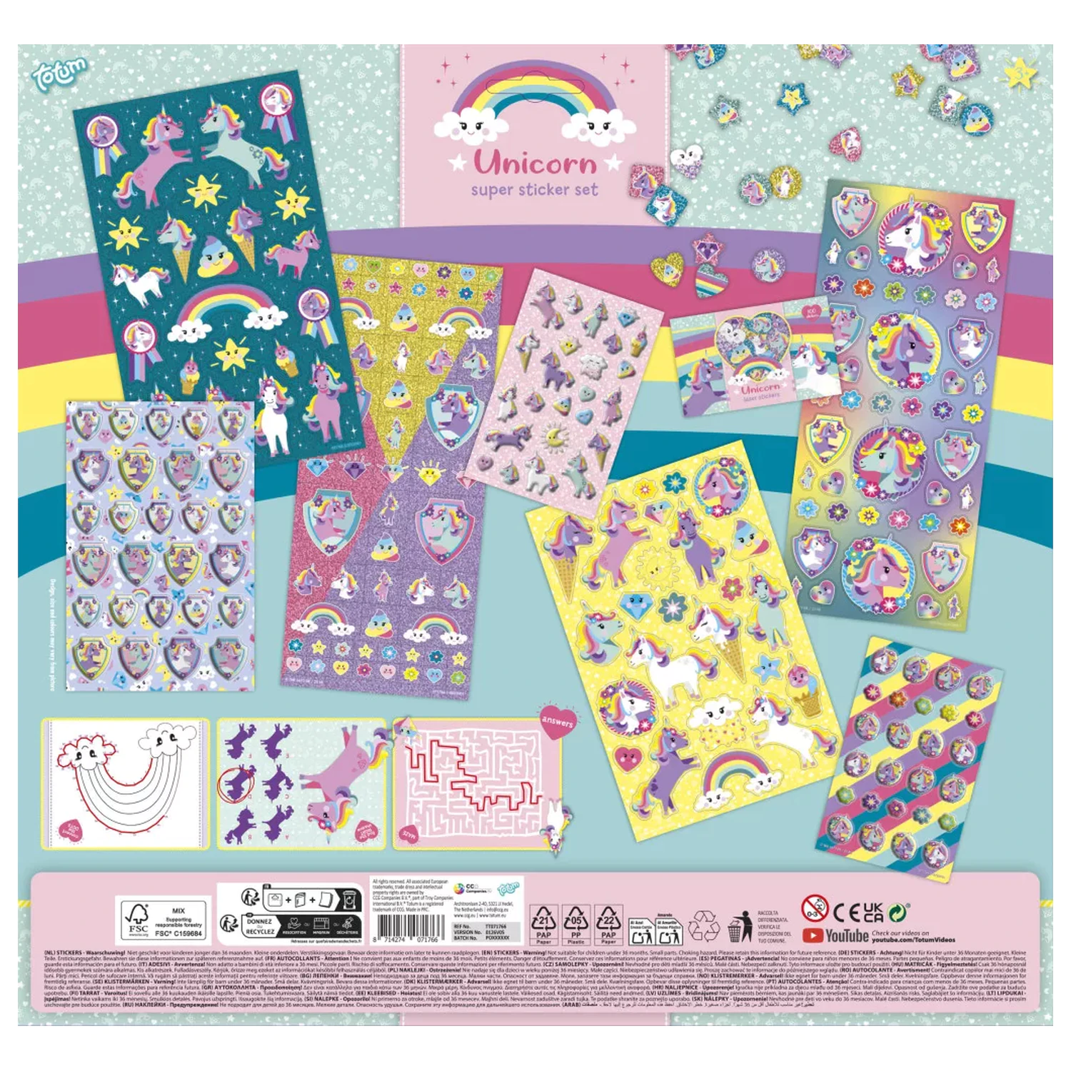 Unicorn Super Set nálepiek produktová fotografia
