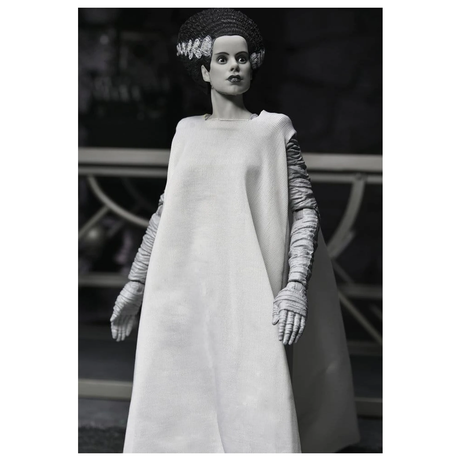 Universal Monsters 2-balenie akčných figúrok Bride of Frankenstein 90th Anniversary The Monster & His Mate (B&W) 18 cm produktová fotografia