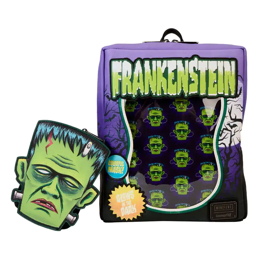 Universal Monsters by Loungefly Mini Batoh Frankenstein Neon Maska termékfotó