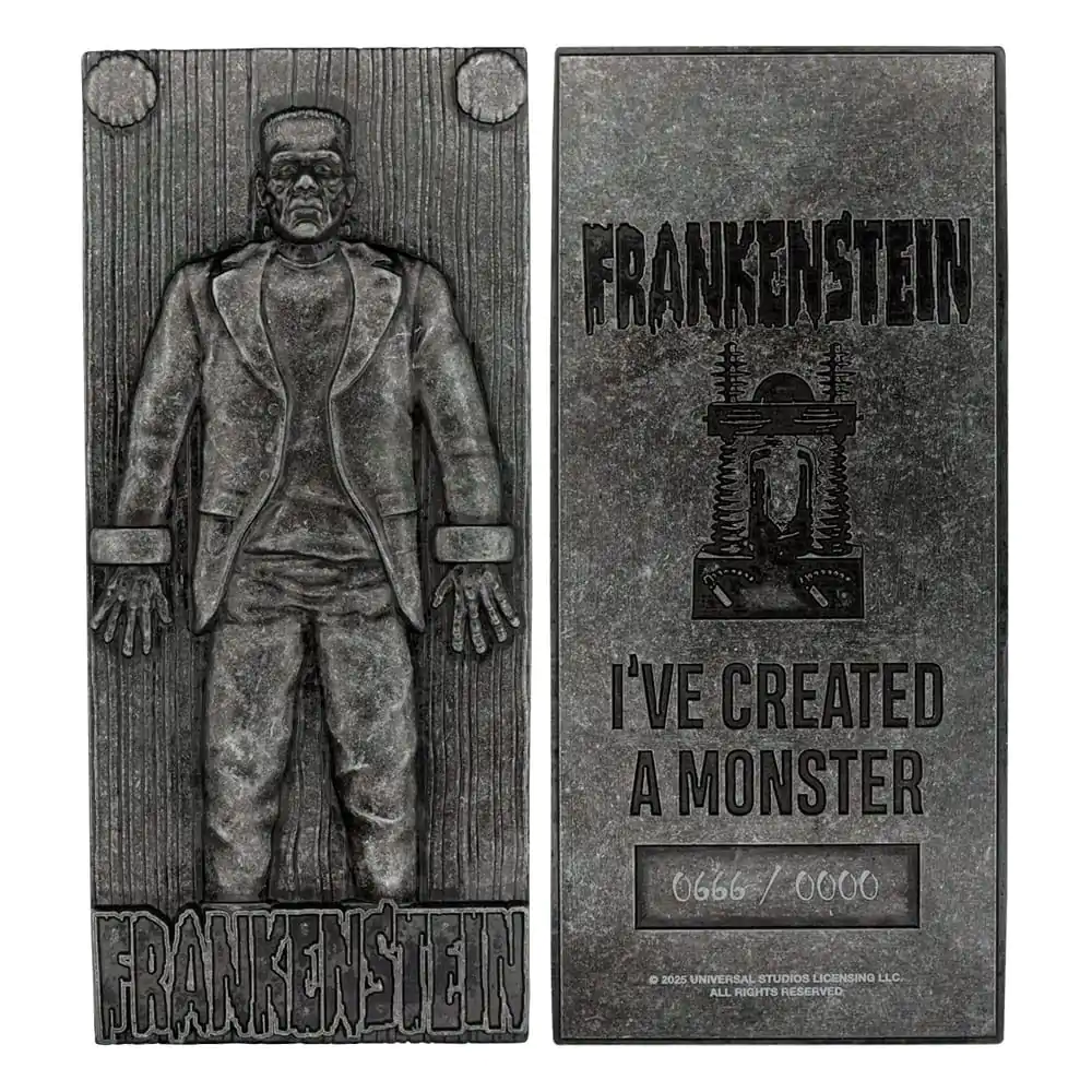 Universal Monsters Ingot Frankenstein´s Monster Limited Edition Zlatá tehlička produktová fotografia