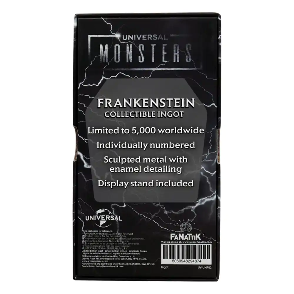 Universal Monsters Ingot Frankenstein´s Monster Limited Edition Zlatá tehlička produktová fotografia