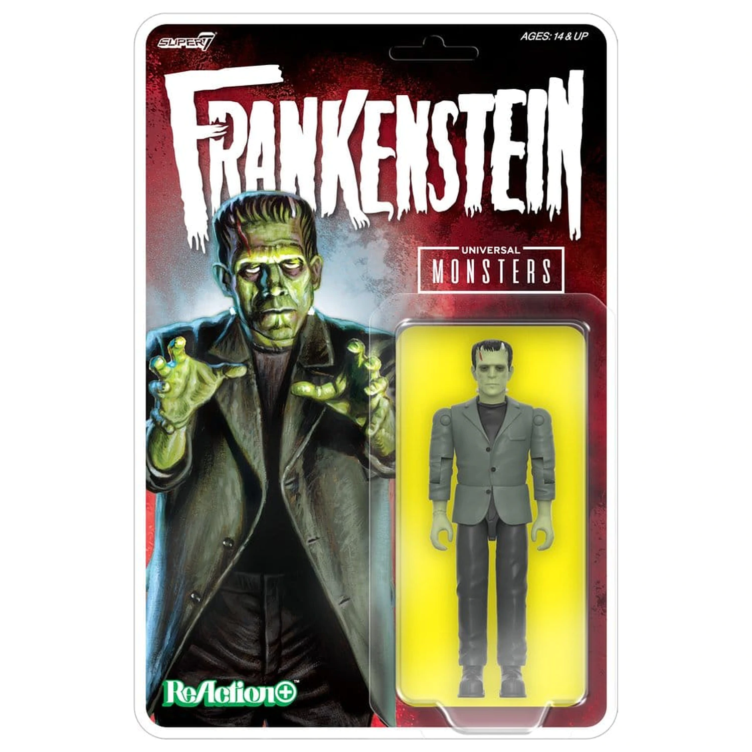 Universal Monsters ReAction+ akčná figúrka vlna 02 Frankenstein produktová fotografia