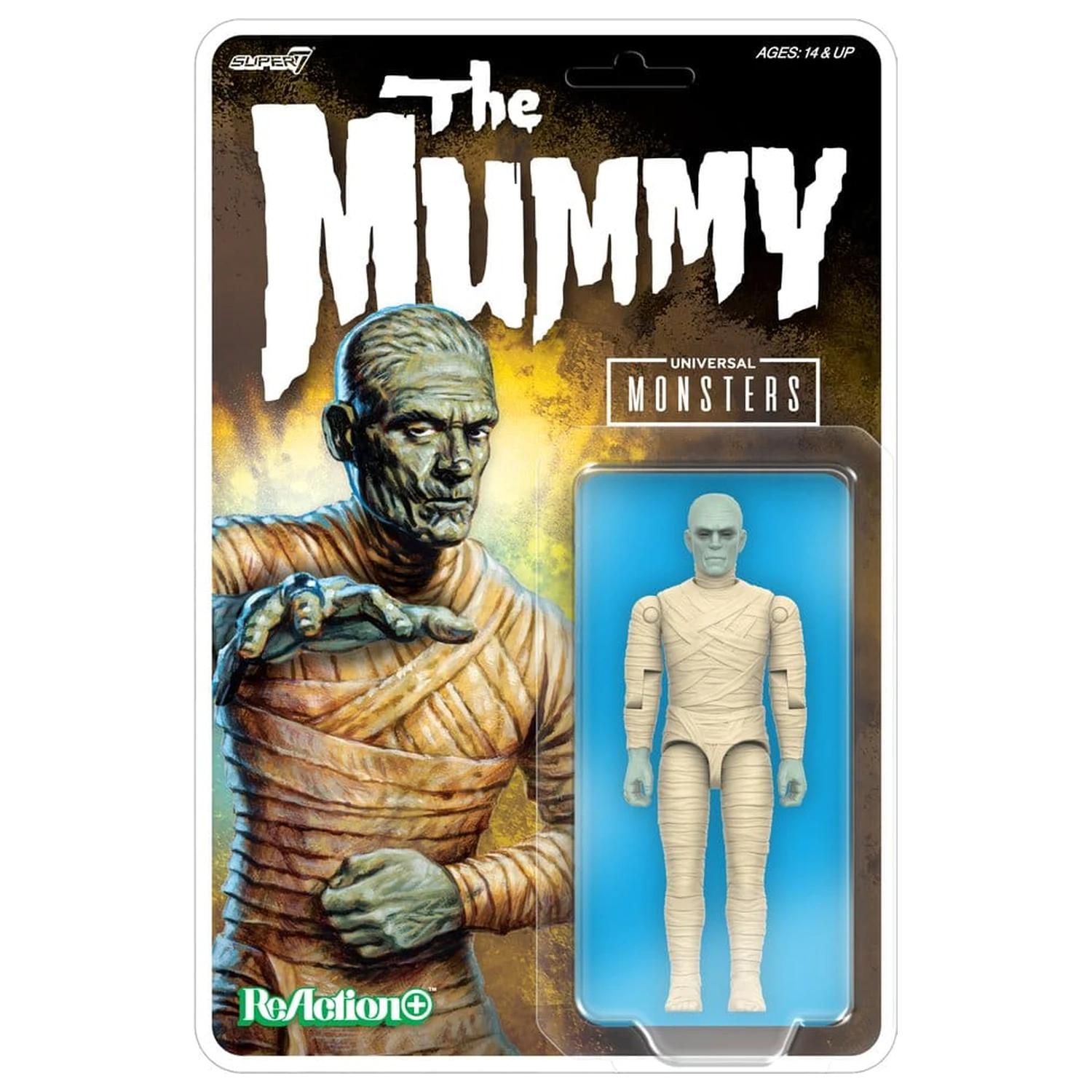 Universal Monsters ReAction+ akčná figúrka Vlna 02 The Mummy produktová fotografia