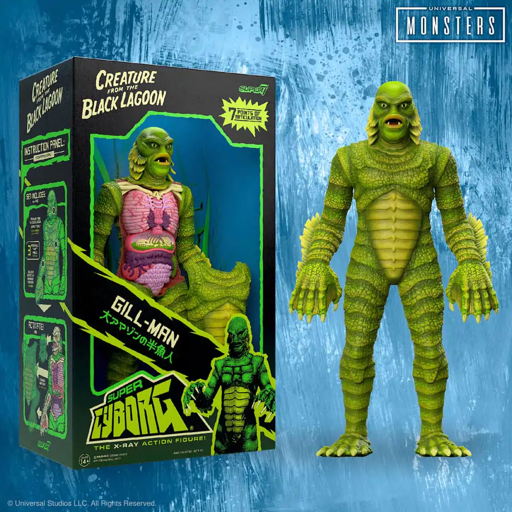 Universal Monsters Super Cyborg Akčná figúrka Creature from the Black Lagoon (Full Color) 28 cm produktová fotografia