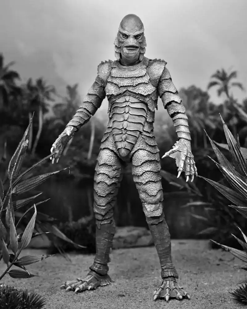 Univerzálne filmové príšery Akčná figúrka Ultimate Creature from the Black Lagoon (B&W) 18 cm termékfotó