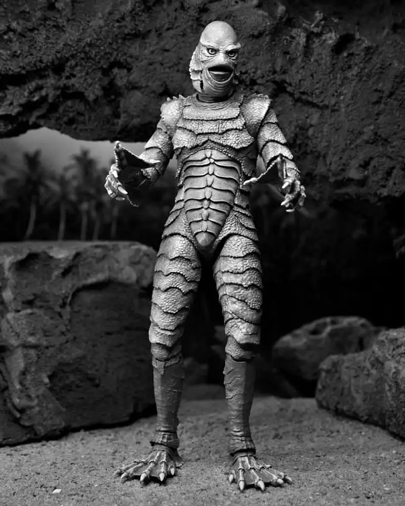 Univerzálne filmové príšery Akčná figúrka Ultimate Creature from the Black Lagoon (B&W) 18 cm termékfotó