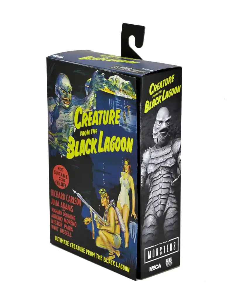 Univerzálne filmové príšery Akčná figúrka Ultimate Creature from the Black Lagoon (B&W) 18 cm termékfotó