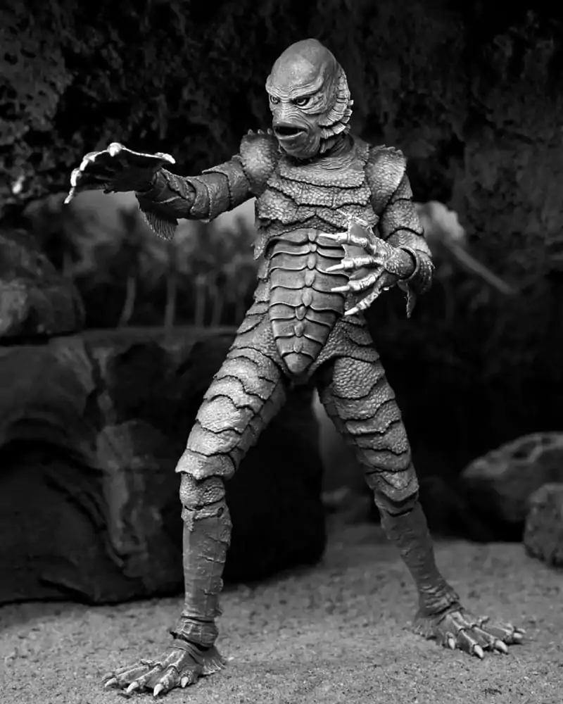 Univerzálne filmové príšery Akčná figúrka Ultimate Creature from the Black Lagoon (B&W) 18 cm termékfotó