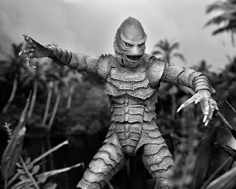 Univerzálne filmové príšery Akčná figúrka Ultimate Creature from the Black Lagoon (B&W) 18 cm termékfotó