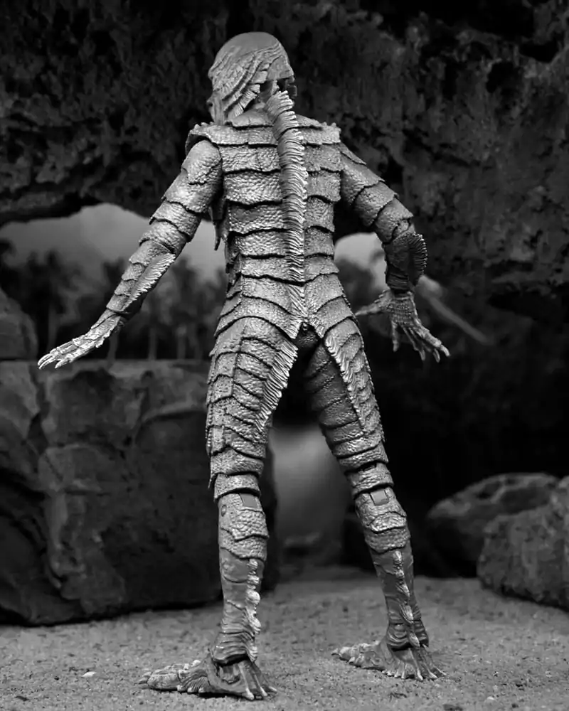 Univerzálne filmové príšery Akčná figúrka Ultimate Creature from the Black Lagoon (B&W) 18 cm termékfotó