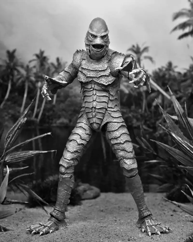 Univerzálne filmové príšery Akčná figúrka Ultimate Creature from the Black Lagoon (B&W) 18 cm termékfotó