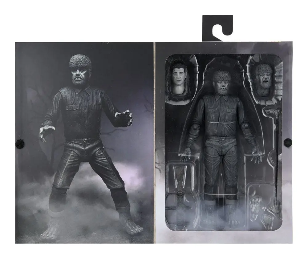 Universal Monsters Akčná figúrka Ultimate The Wolf Man (čierna a biela) 18 cm produktová fotografia