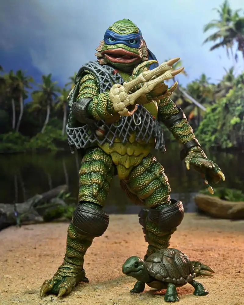 Universal Monsters x Teenage Mutant Ninja Turtles Scale Action Figúrka Leonardo mint a Szörny 18 cm termékfotó