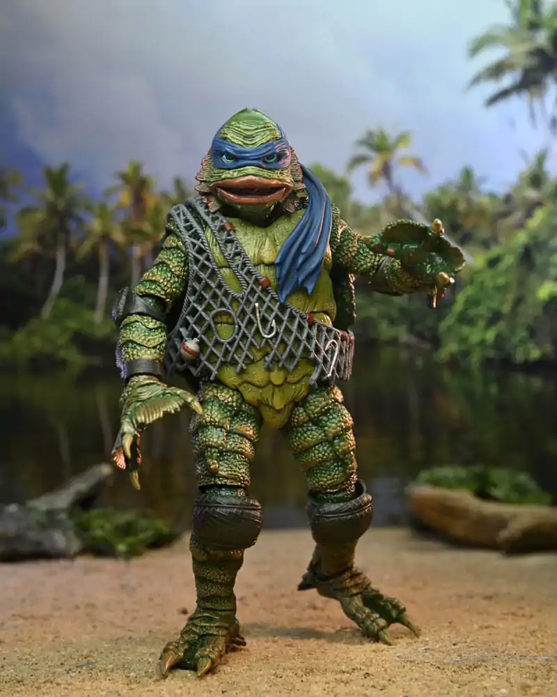 Universal Monsters x Teenage Mutant Ninja Turtles Scale Action Figúrka Leonardo mint a Szörny 18 cm termékfotó