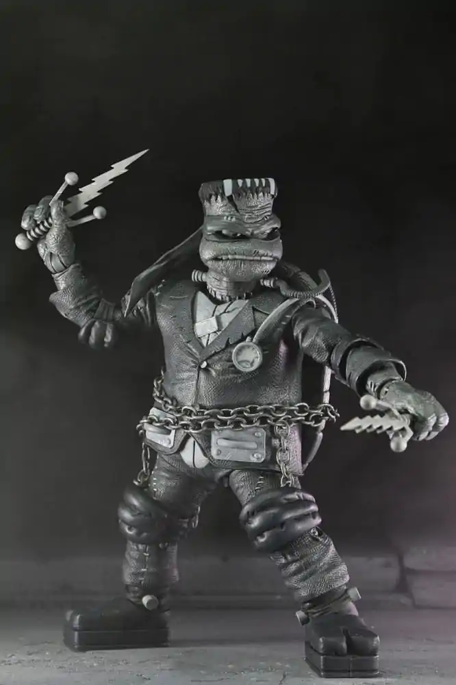 Universal Monsters x Teenage Mutant Ninja Turtles akčné figúrky 4 db Teknőcök fekete-fehér 18 cm termékfotó