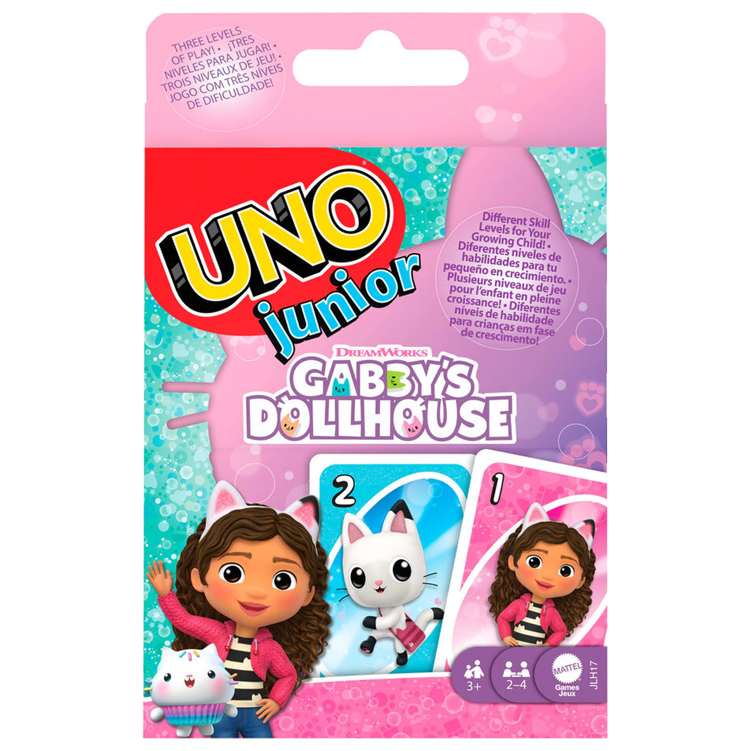 UNO Gabbys Dollhouse kartová hra produktová fotografia