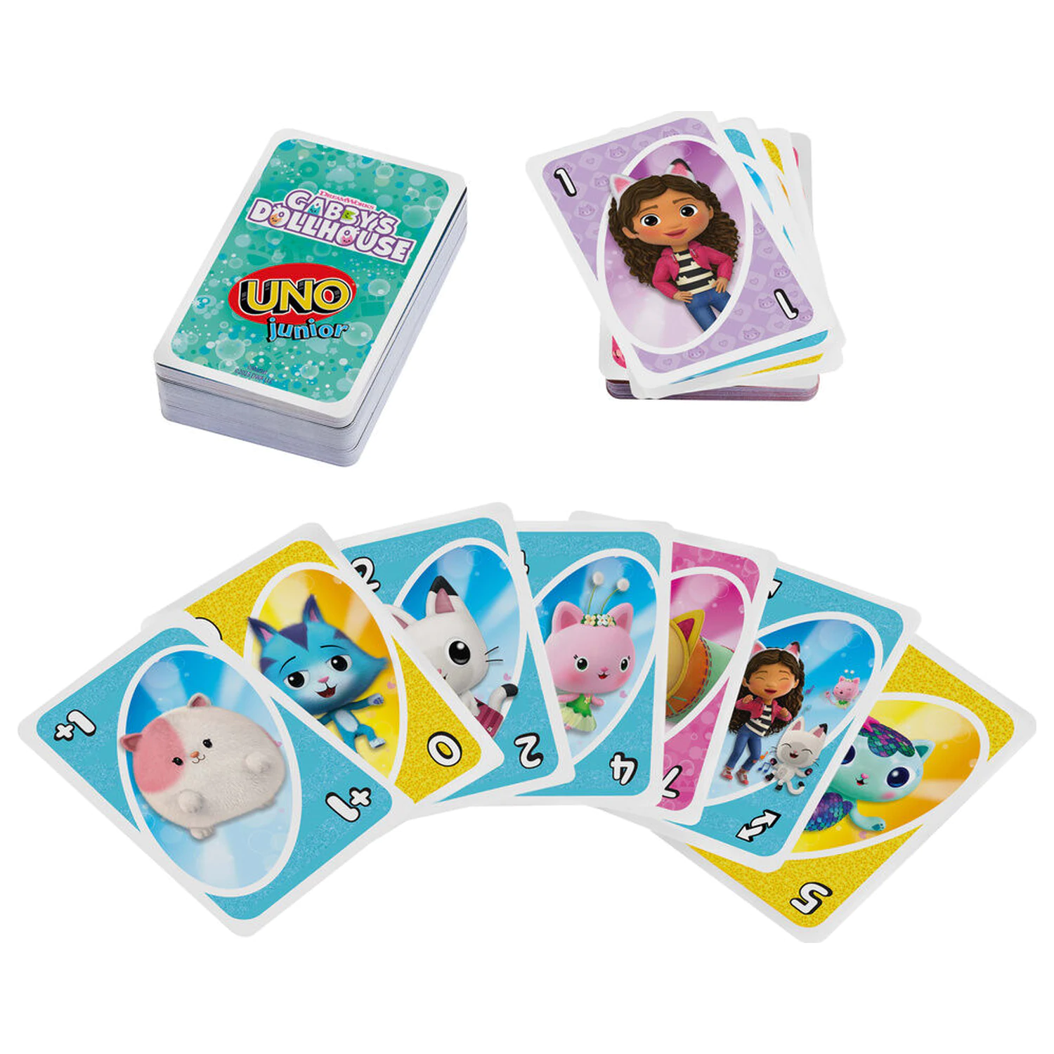 UNO Gabbys Dollhouse kartová hra produktová fotografia