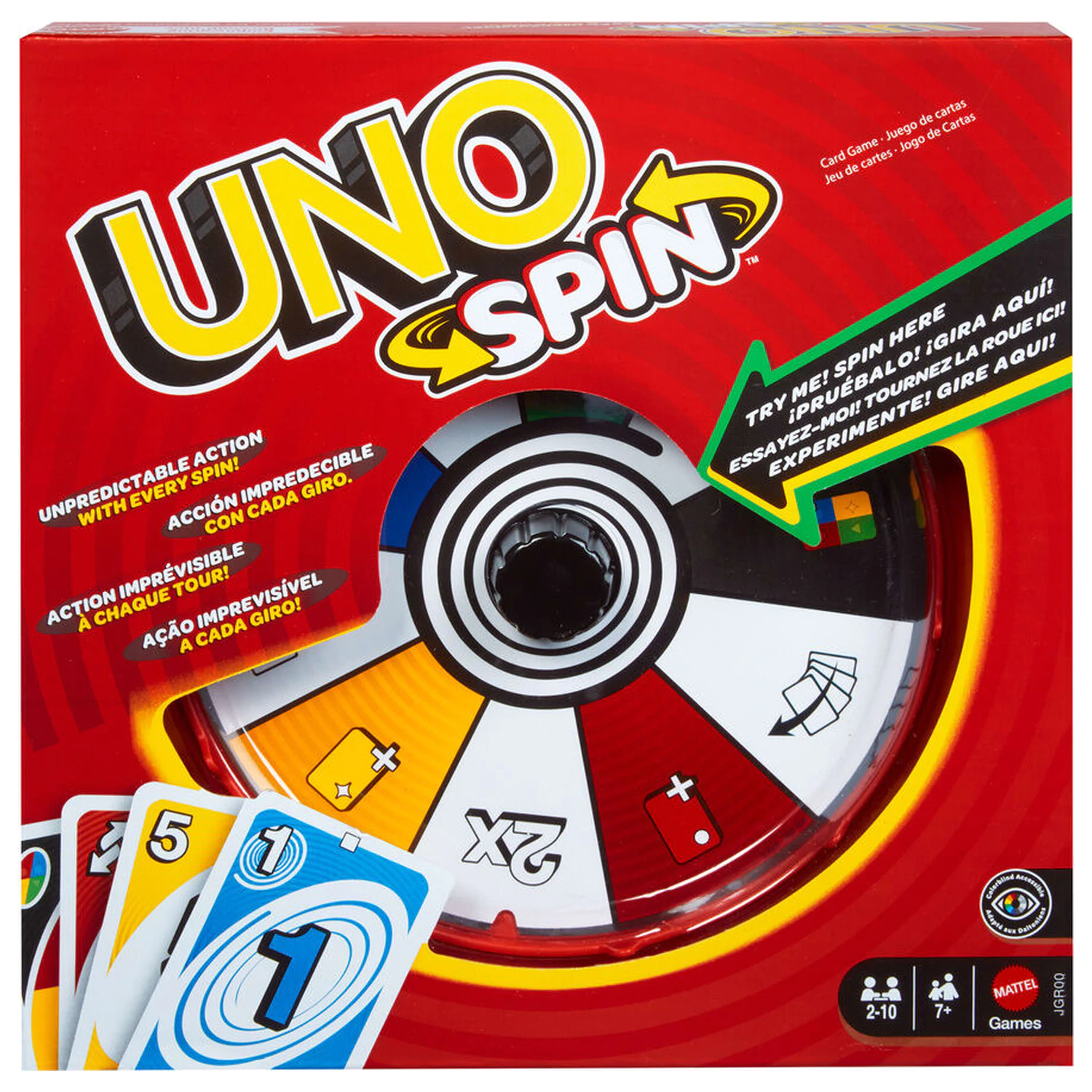 UNO Spin kartová hra produktová fotografia