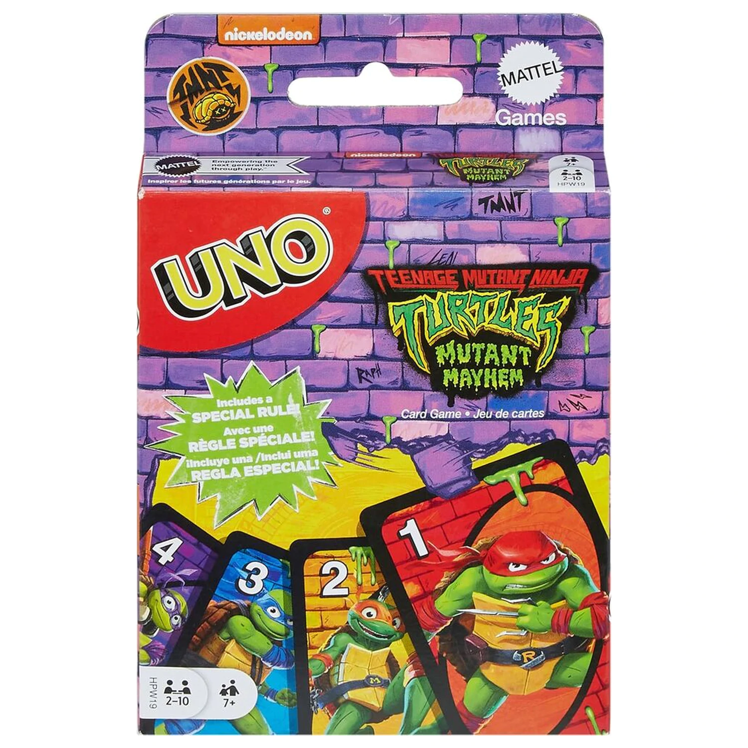 UNO Teenage Mutant Ninja Turtles kartová hra produktová fotografia