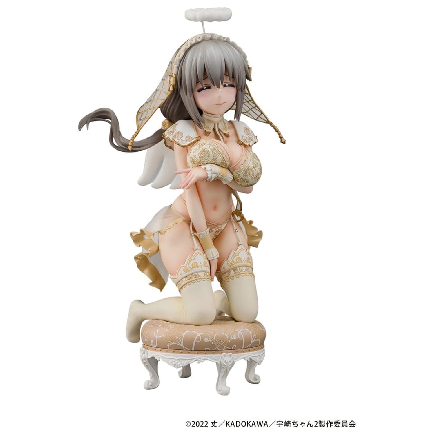 Uzaki-chan Wants to Hang Out! PVC socha 1/7 Tsuki Uzaki Angel Ver. 19 cm produktová fotografia