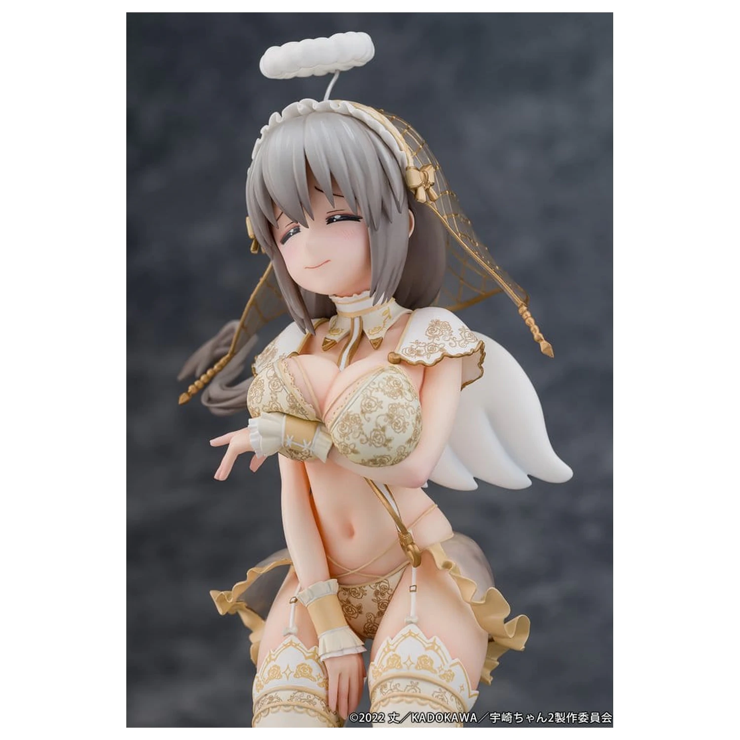 Uzaki-chan Wants to Hang Out! PVC socha 1/7 Tsuki Uzaki Angel Ver. 19 cm produktová fotografia