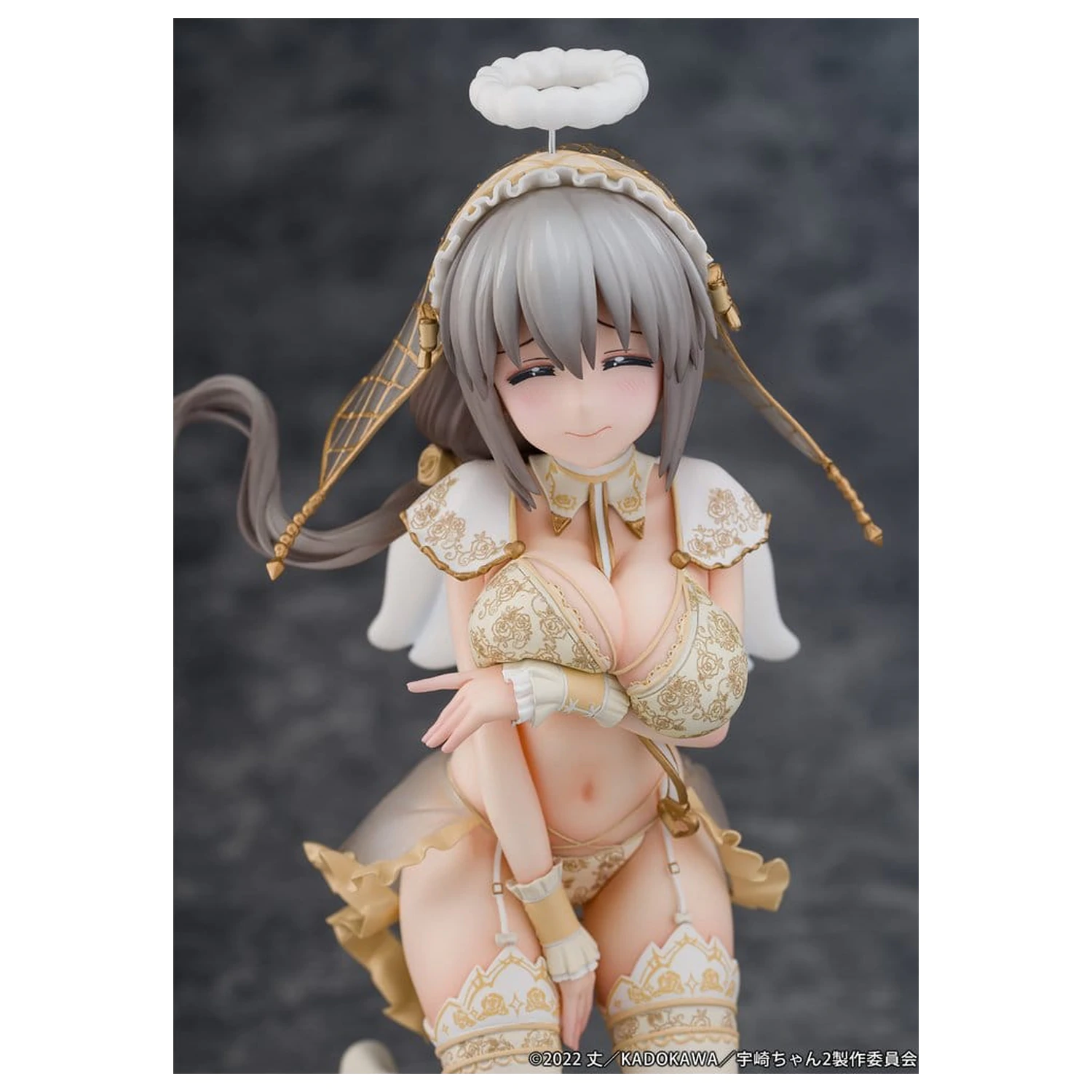 Uzaki-chan Wants to Hang Out! PVC socha 1/7 Tsuki Uzaki Angel Ver. 19 cm produktová fotografia