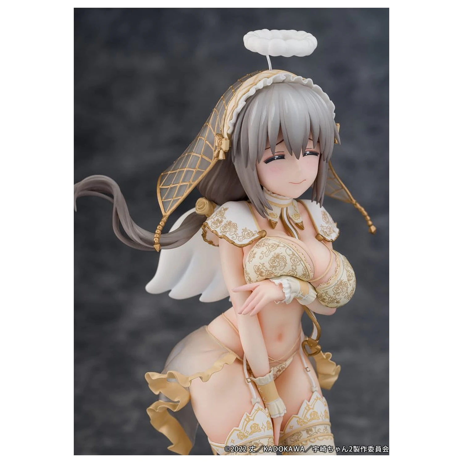 Uzaki-chan Wants to Hang Out! PVC socha 1/7 Tsuki Uzaki Angel Ver. 19 cm produktová fotografia
