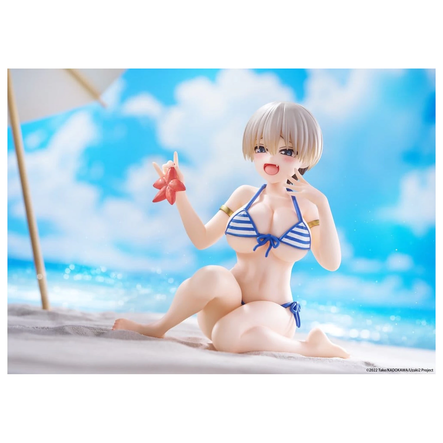 Uzaki-chan Wants to Hang Out! Desktop Cute PVC figúrka Hana Uzaki (Swim wear Ver.) 13 cm produktová fotografia