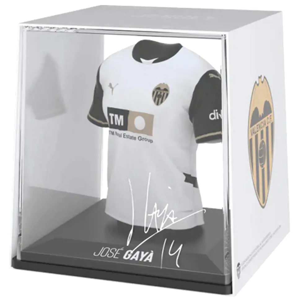 Valencia CF Jose Gaya mini figúrka v tričku produktová fotografia