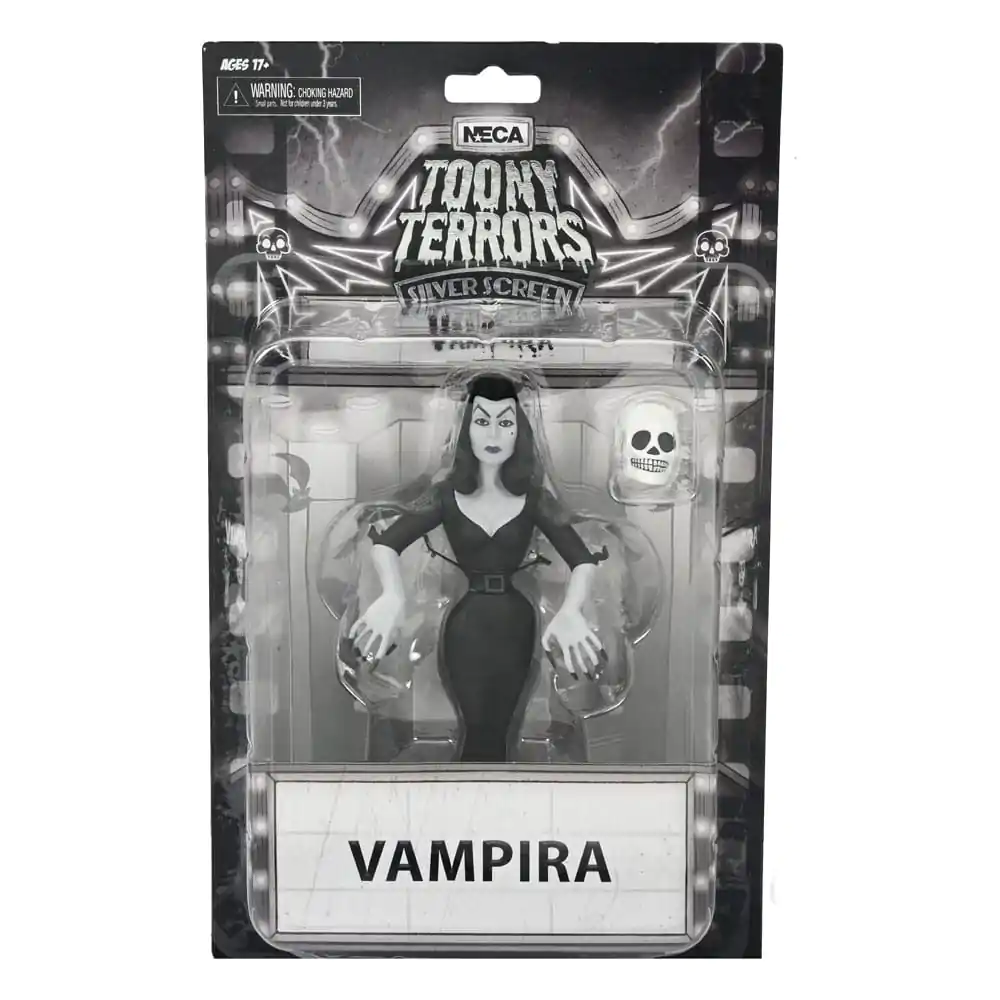 Vampira Toony Terrors Akčná figúrka Vampira Silver Screen Edition 15 cm termékfotó