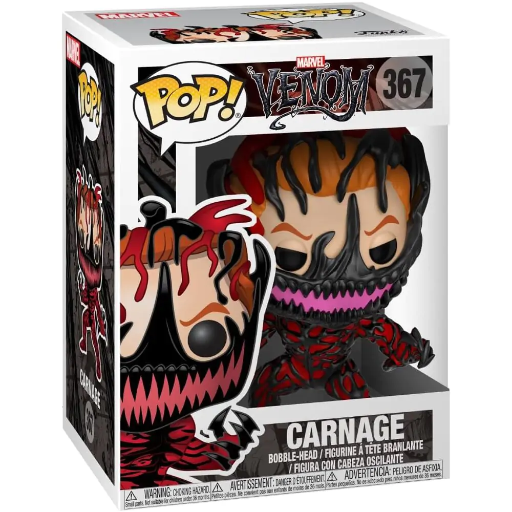 Venom POP! Marvel Vinyl figúrka s kývajúcou sa hlavou Carnage 9 cm produktová fotografia