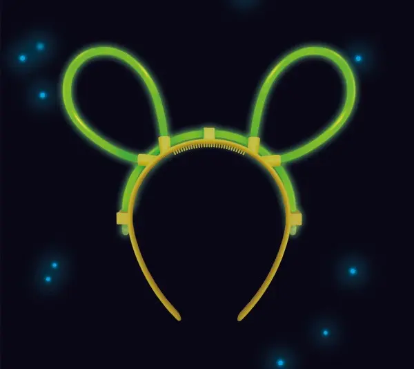 Svietiaca myš čelenka s korunkou 19 cm produktová fotografia