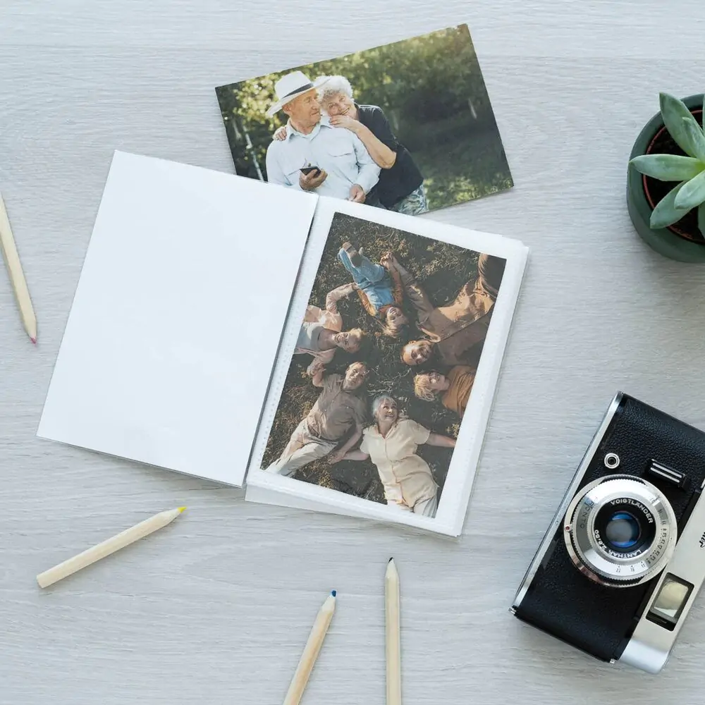 Fotoalbum na fotografie z vintage fotoaparátu produktová fotografia