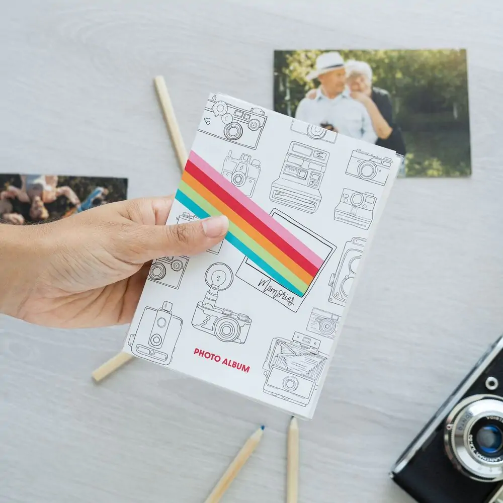 Fotoalbum na fotografie z vintage fotoaparátu produktová fotografia