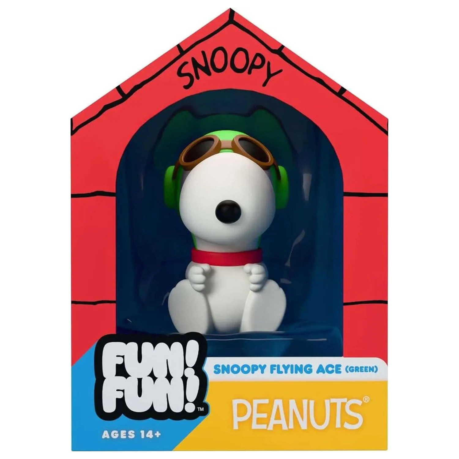 Vintage Peanuts Fun! Fun! Mini figúrka Snoopy (zelená čiapka Flying Ace) produktová fotografia