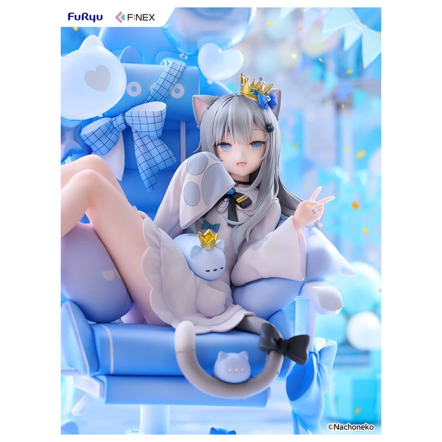 Virtual YouTuber F:NEX PVC figúrka 1/7 Nachoneko Birthday Ver. 24 cm produktová fotografia