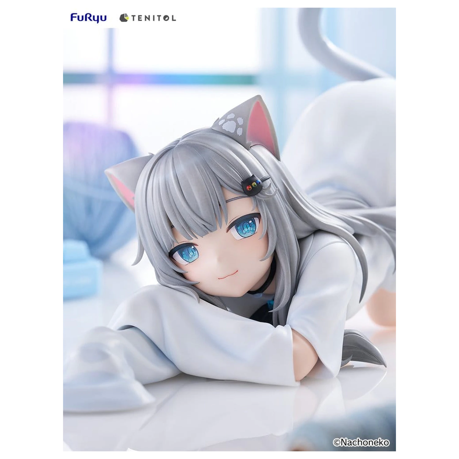 Virtual Youtuber Tenitol Big Noodle Stopper PVC figúrka Nachoneko 18 cm produktová fotografia