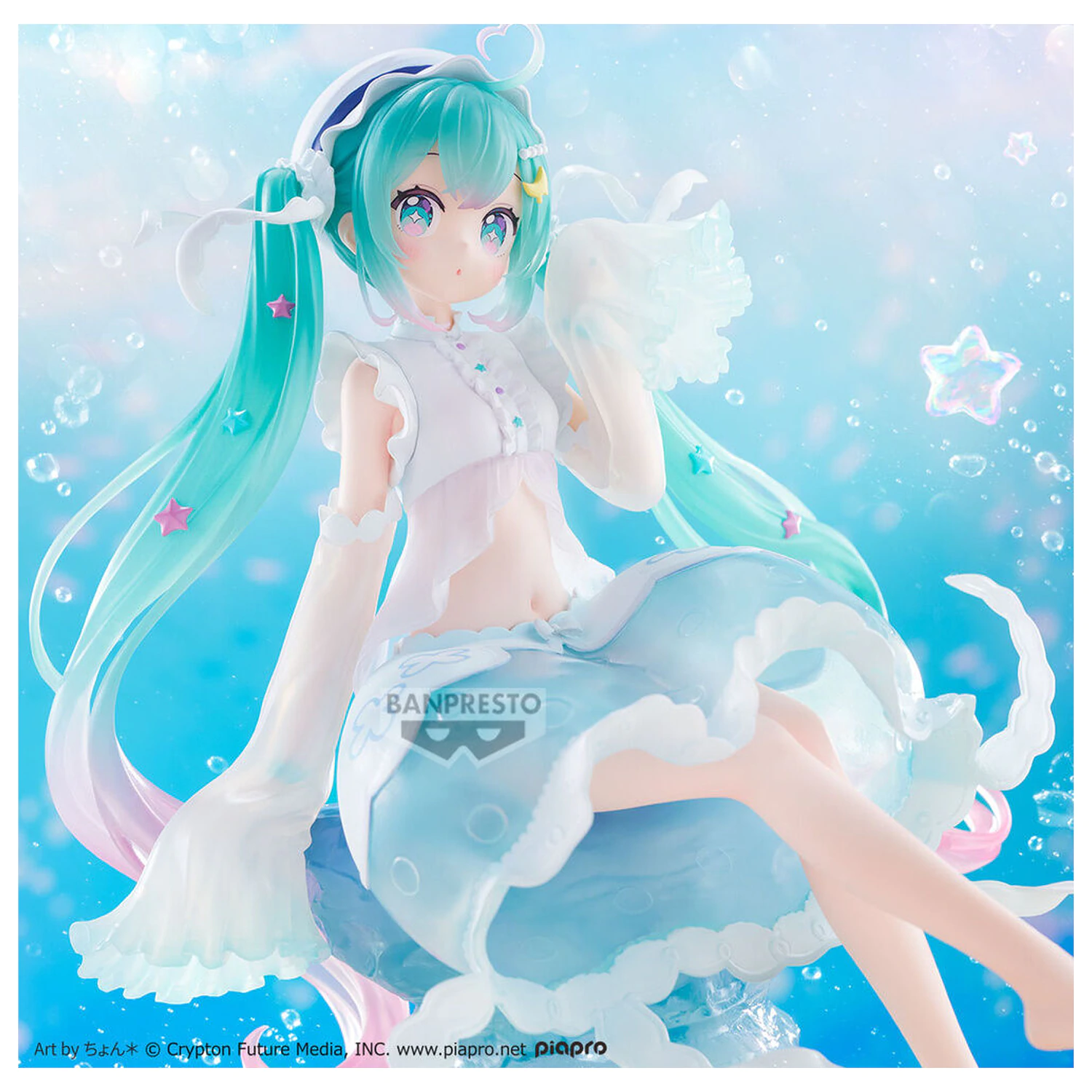 Vocaloid Clearluxe Jellyfish Hatsune Miku figúrka 20cm produktová fotografia