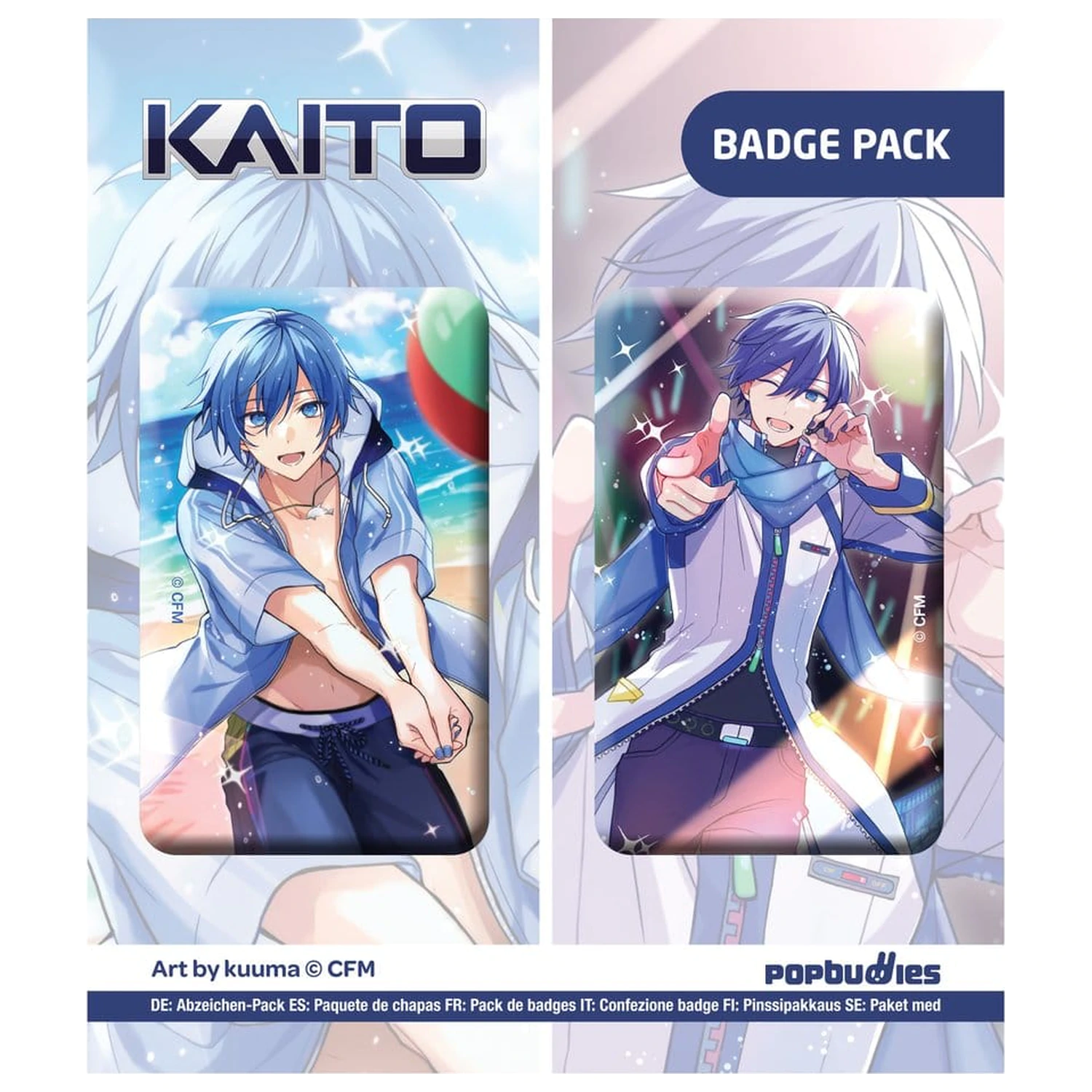 Vocaloid odznak 2-balenie Kaito (Art by kuuma) produktová fotografia