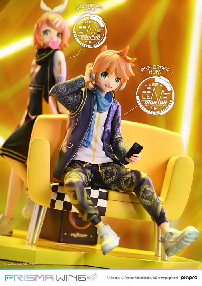 Vocaloid Piapro Characters Prisma Wing PVC socha 1/7 Kagamine Len (Art by lack) 18 cm produktová fotografia