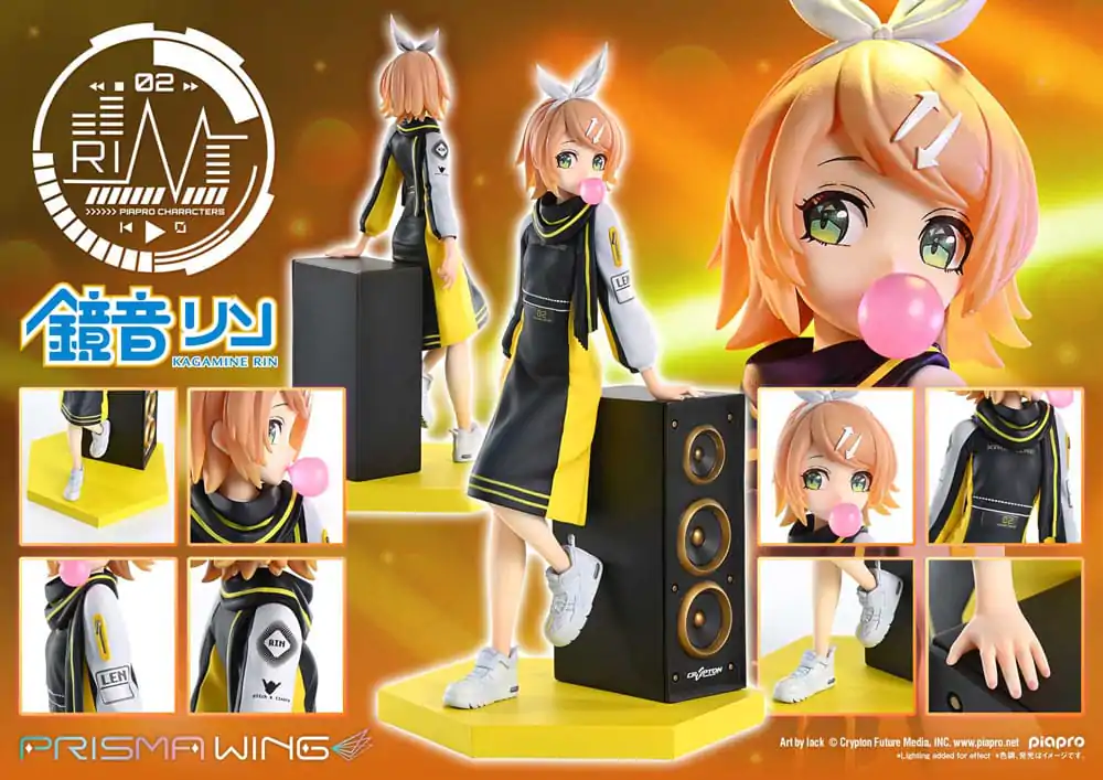 Vocaloid Piapro Characters Prisma Wing PVC Socha 1/7 Kagamine Rin (Art by lack) 21 cm produktová fotografia